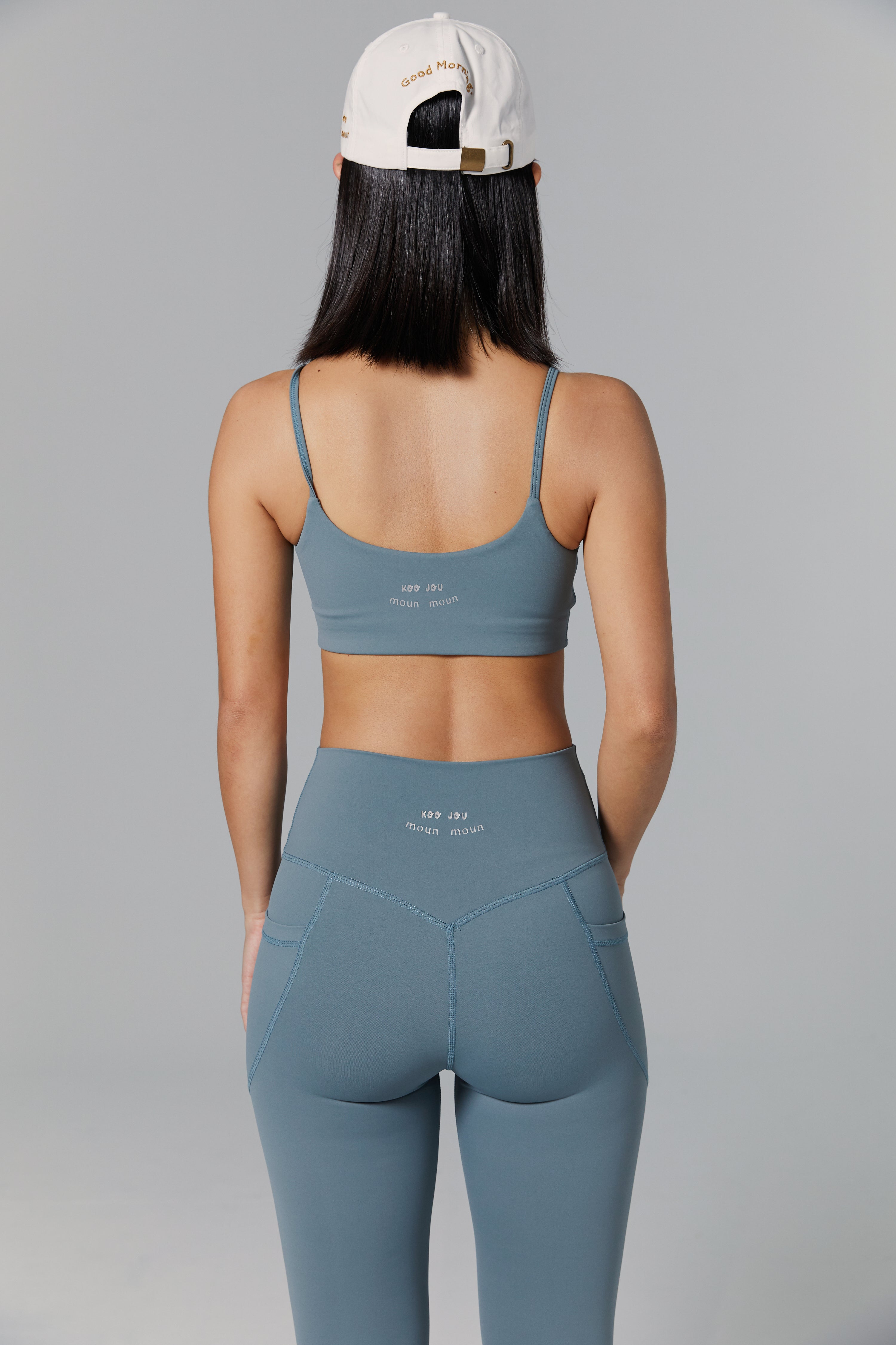 Flow H Sport Bra Top Light Support - Gray Blue / 細肩帶運動上衣 - 灰藍色