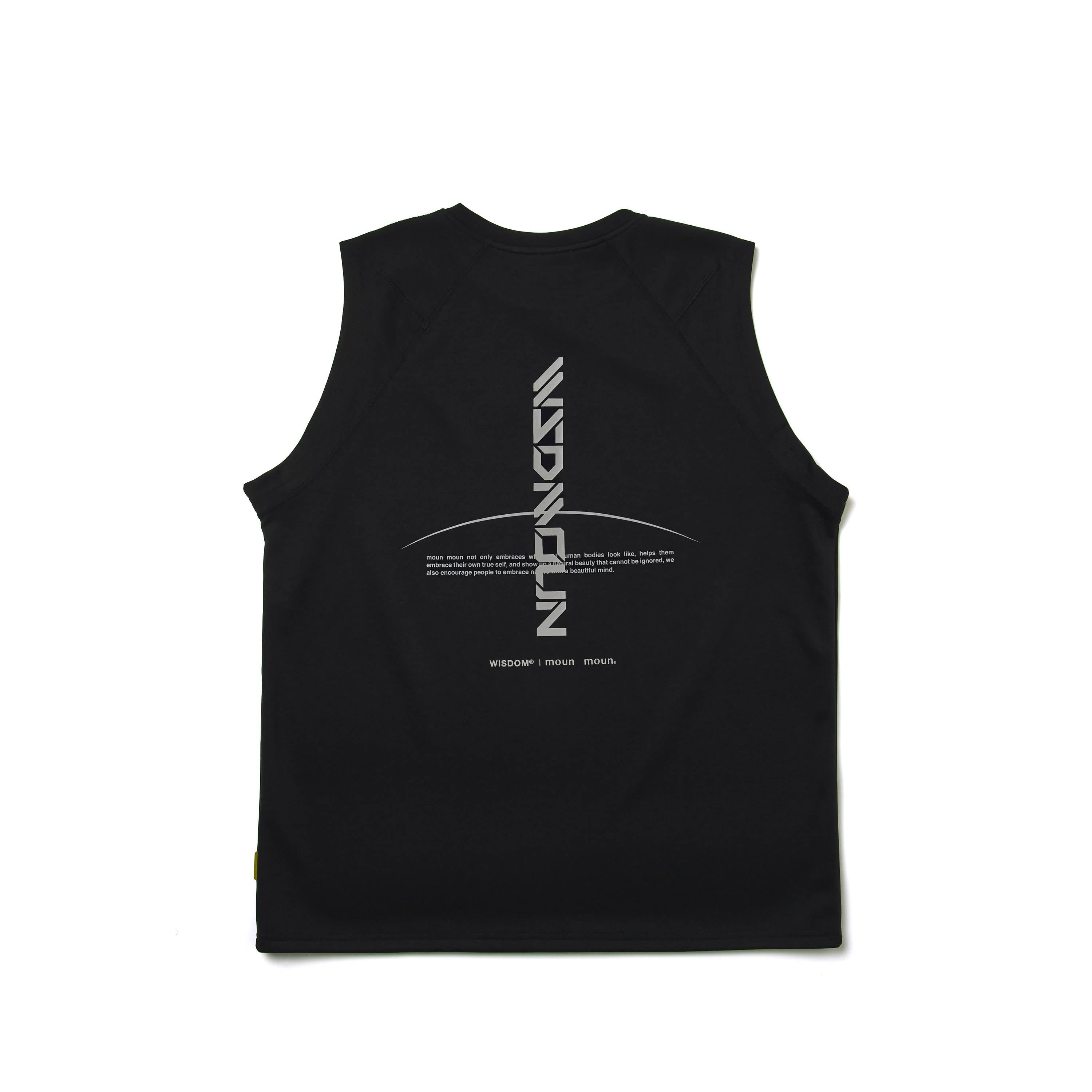 SHINCOOL® COVER STITCH VEST|克蘭袖型背心 Black