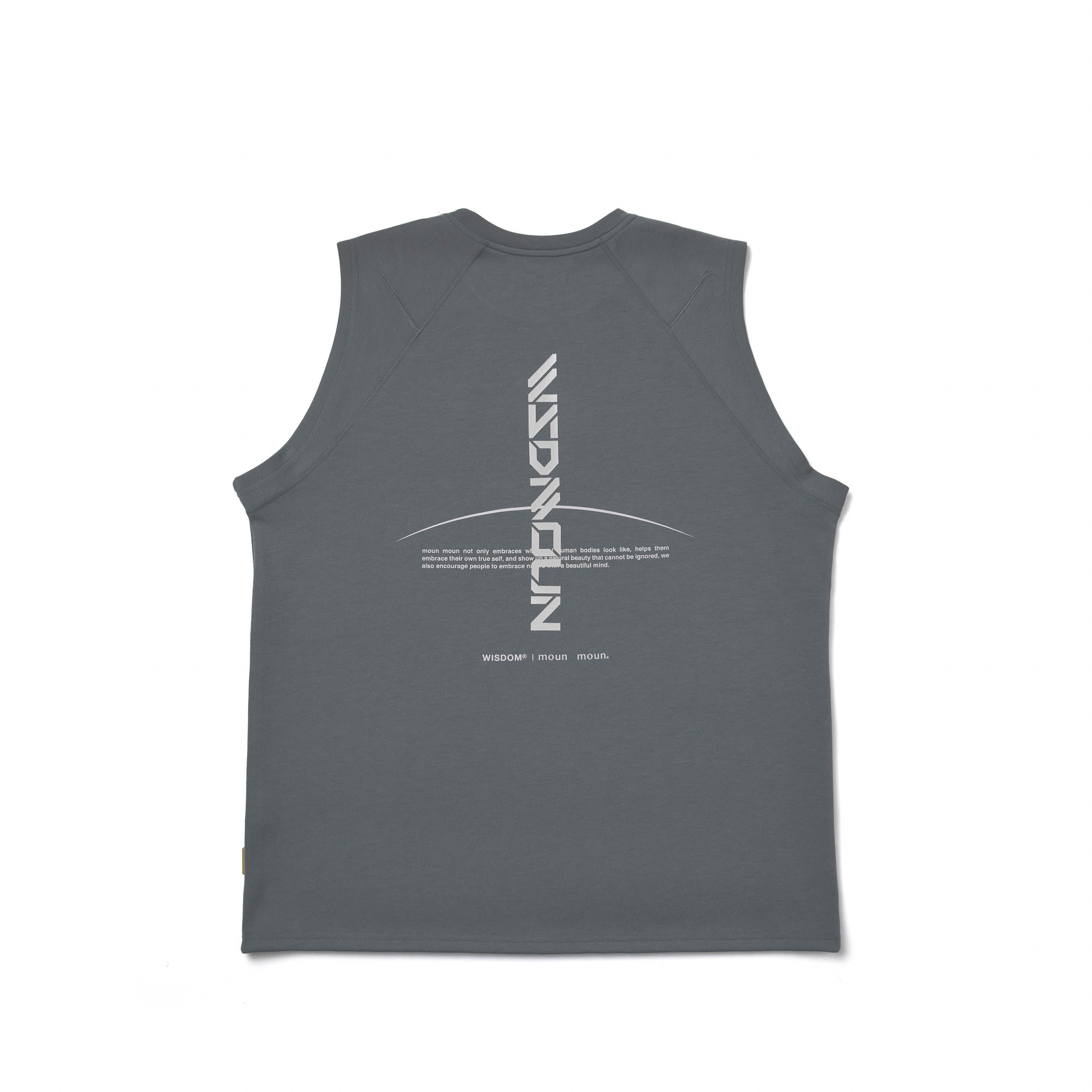 SHINCOOL® COVER STITCH VEST|克蘭袖型背心 Millstone Gray