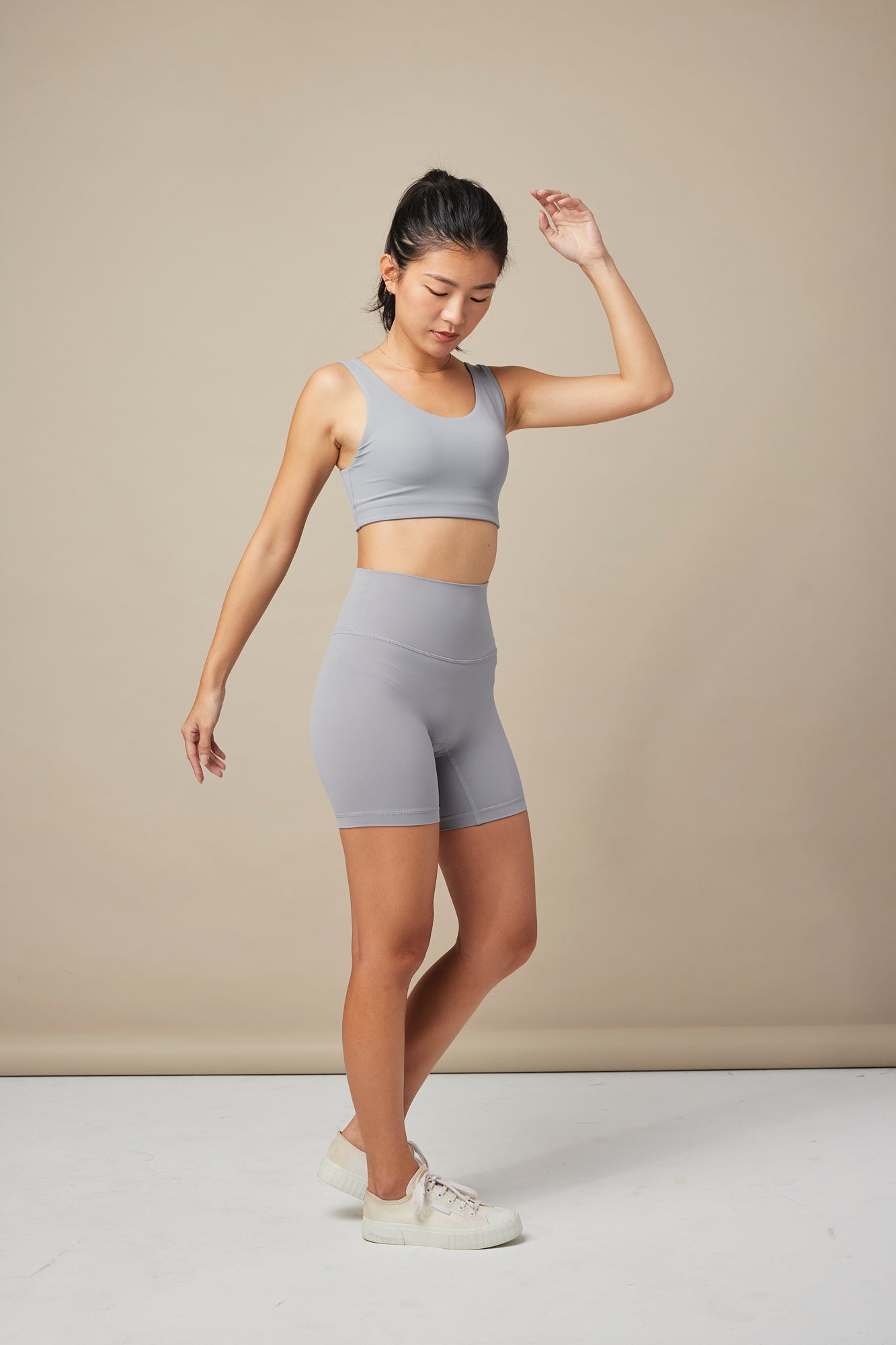 Flow U Sport Bra Top - Gray / 雙U領運動上衣 - Gray