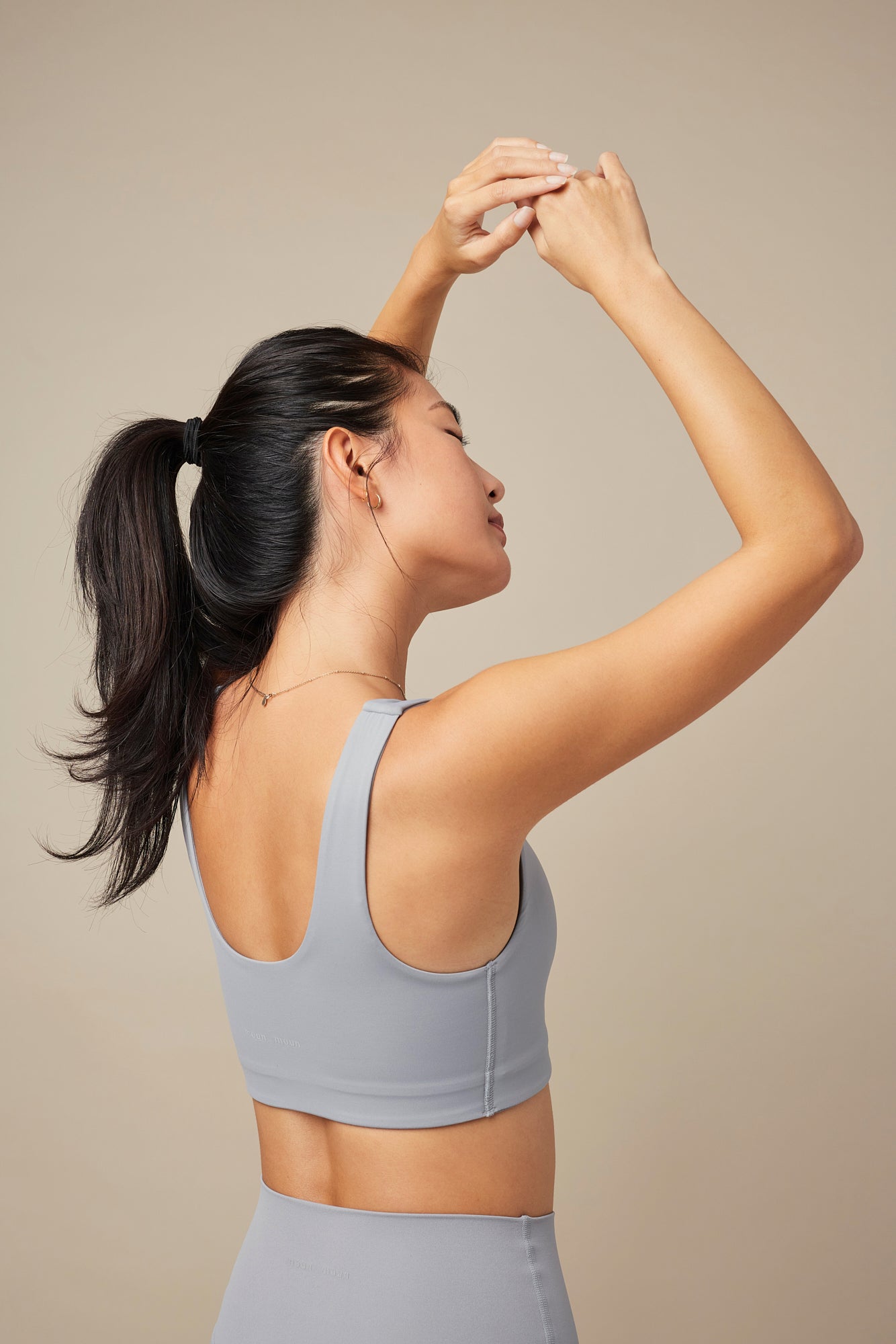 Flow U Sport Bra Top - Gray / 雙U領運動上衣 - Gray