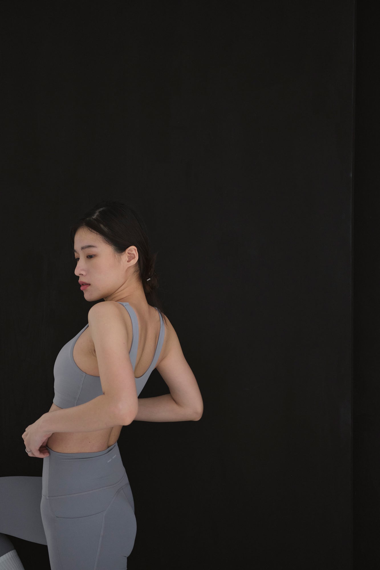 Flow U Sport Bra Top - Gray / 雙U領運動上衣 - Gray