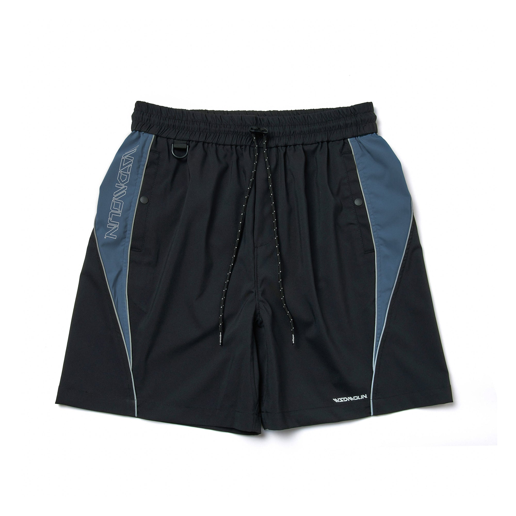 BLOCKING REFLECTIVE SHORTS|全新拼色海灘褲