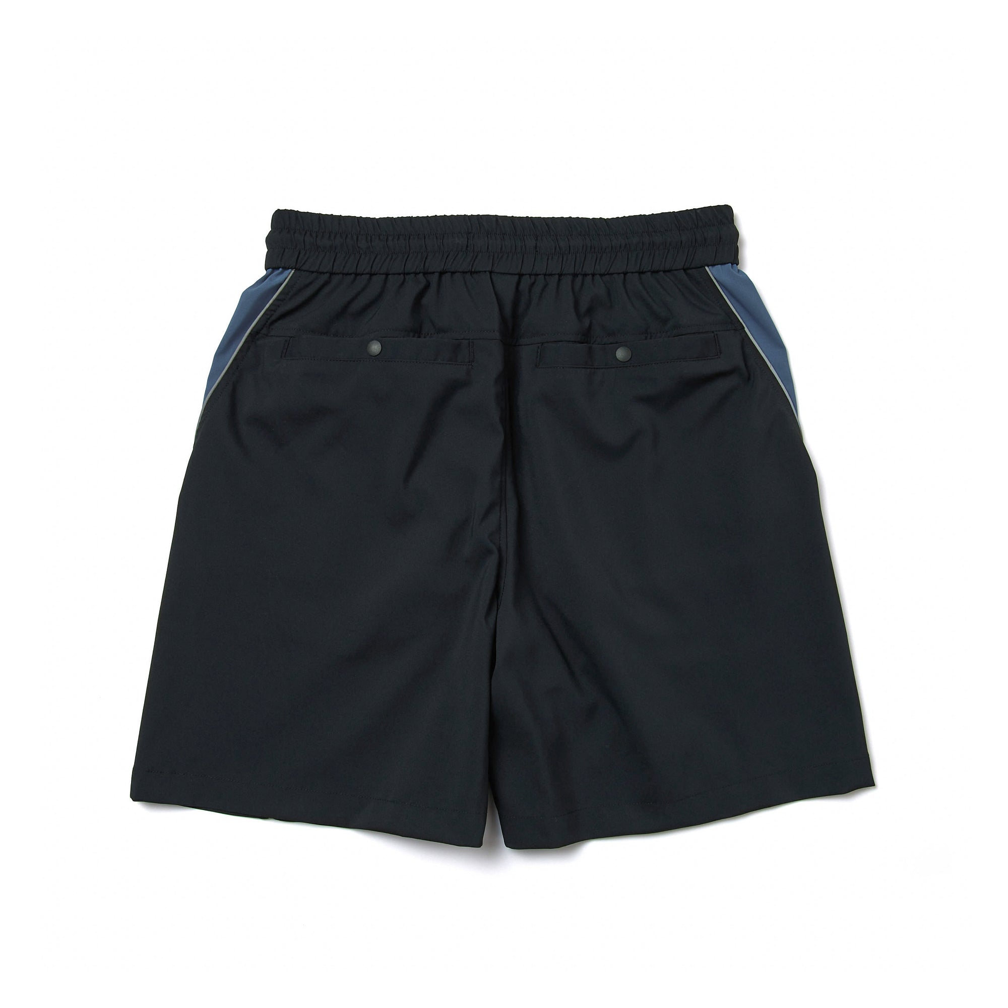 BLOCKING REFLECTIVE SHORTS|全新拼色海灘褲