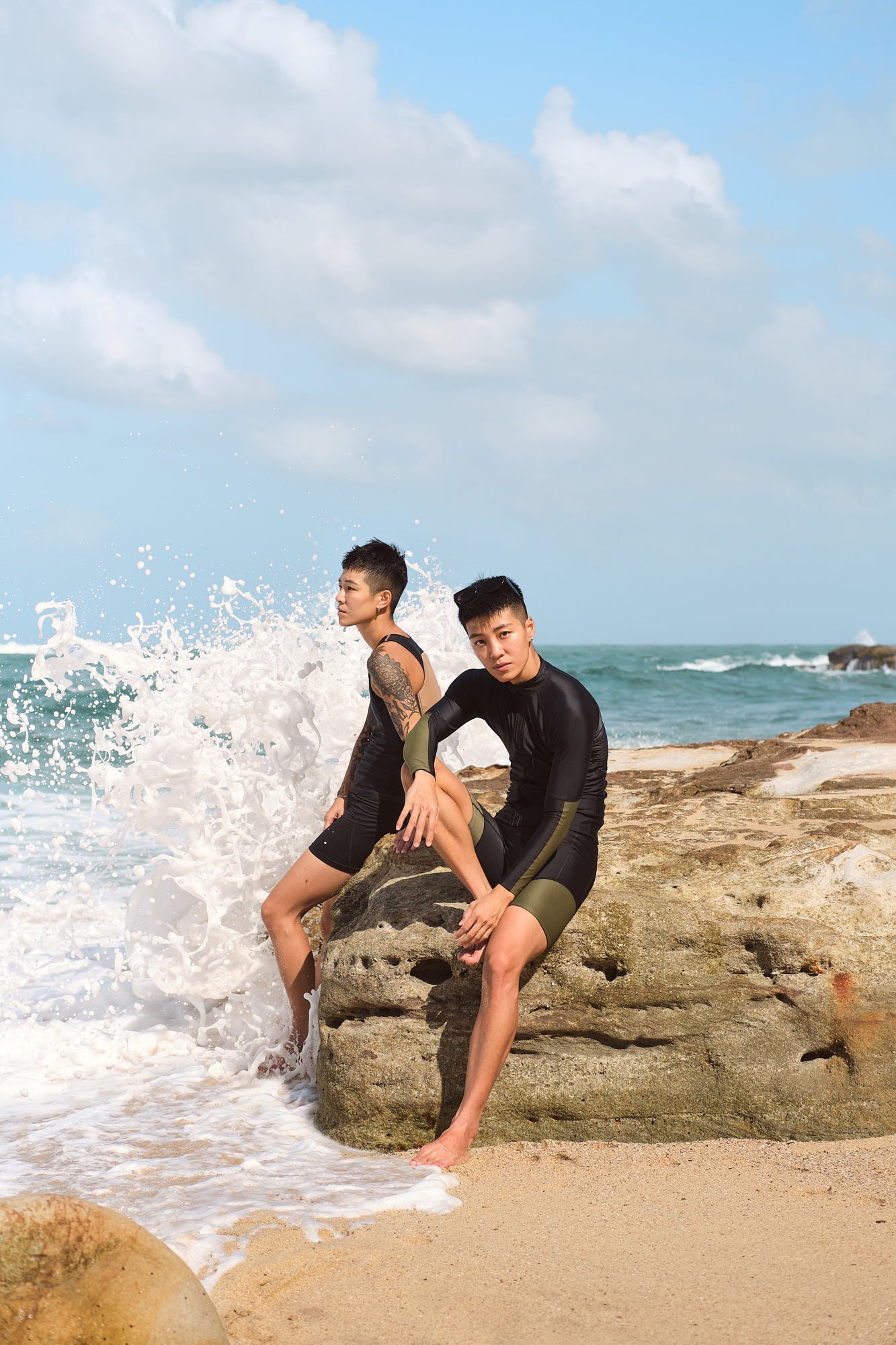【moun moun X YIN&YEI】Swim Shorts|雙層四角泳褲