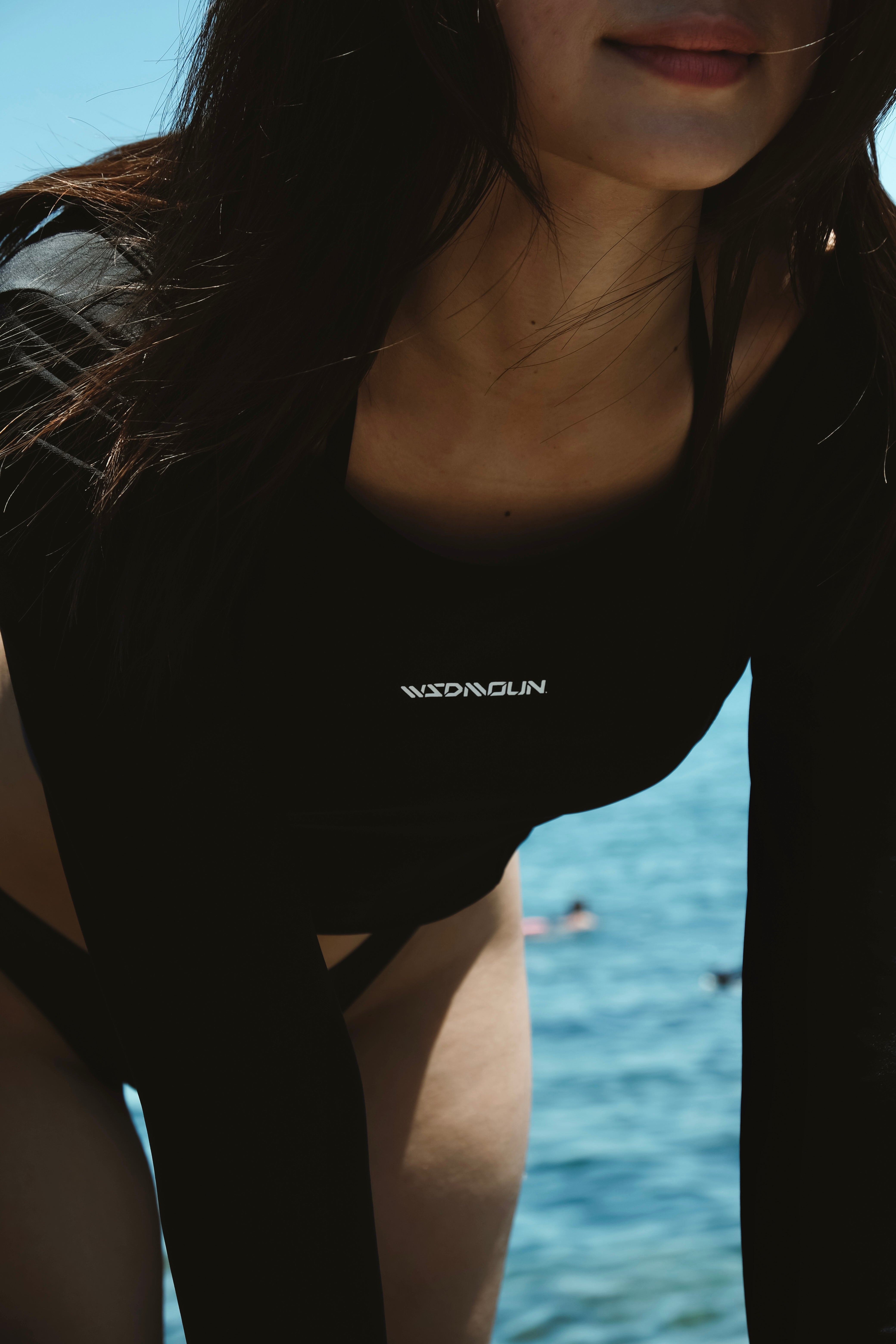 BOAT COLLAR L/S CROP TOP｜一字領型長袖半身防曬衣