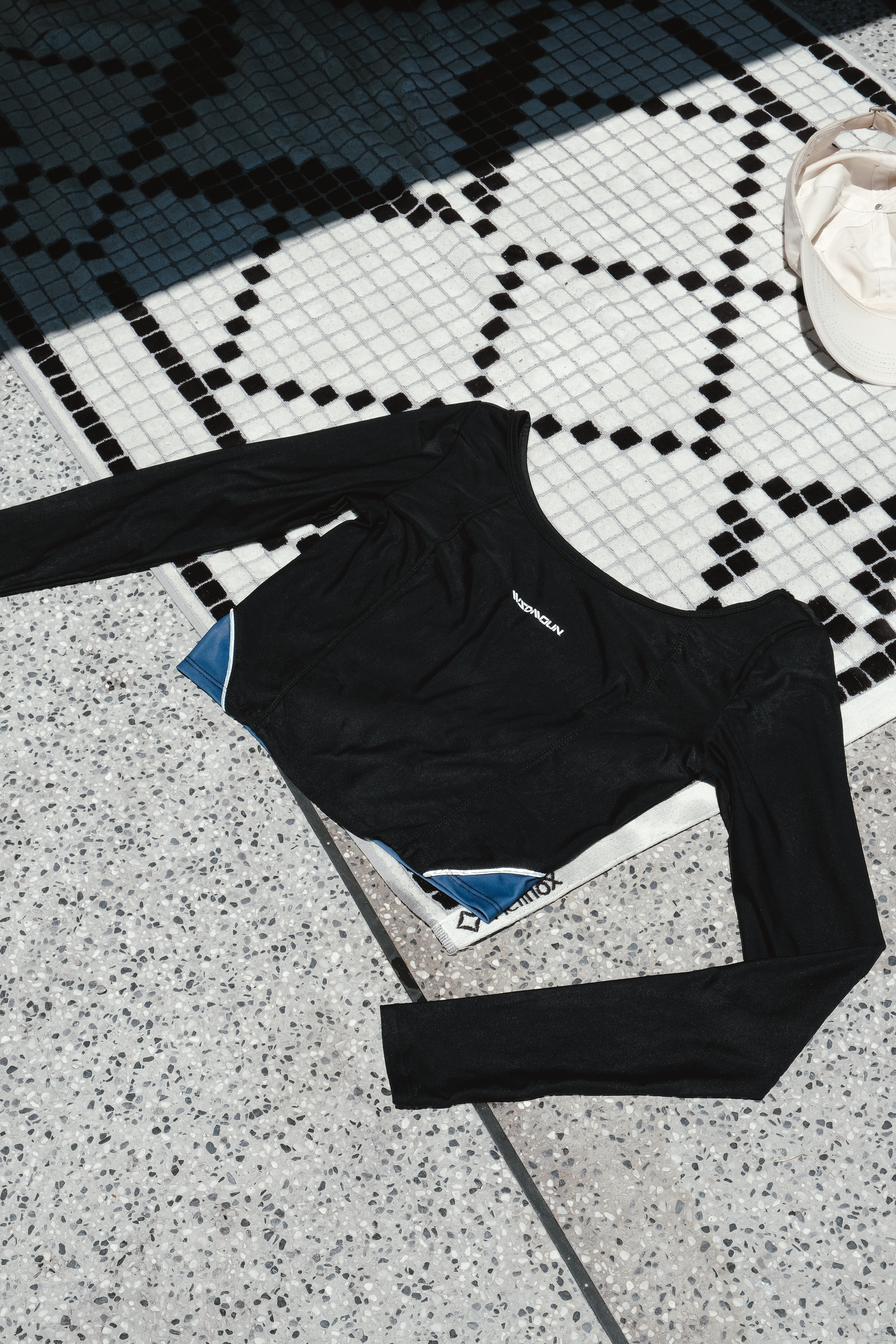 BOAT COLLAR L/S CROP TOP｜一字領型長袖半身防曬衣